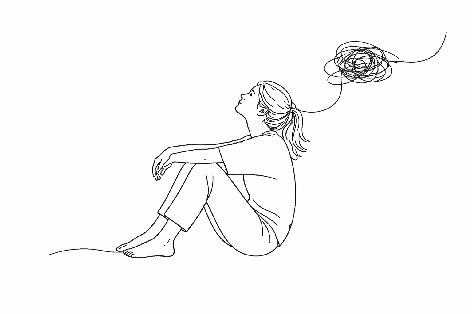 Ilustração de Ansiedade