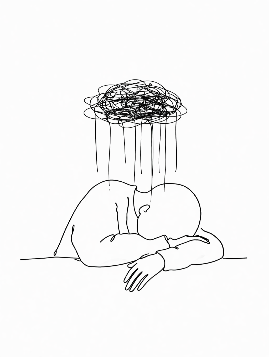 Ilustração de Depressão